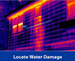 Locate water damages in new home constructions